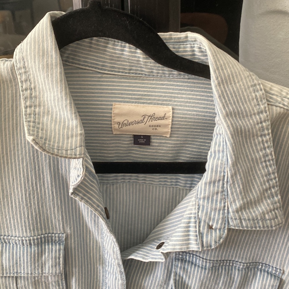 Universal Threads Railroad Striped Utility Jacket - image 2